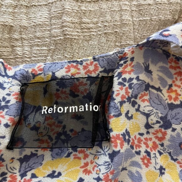 Reformation Persimmon Midi Dress in Dolores - Picture 4 of 4